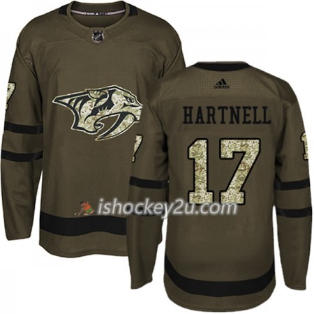 Mænd NHL Nashville Predators Trøje Scott Hartnell 17 Adidas 2017-2018 Camo Grøn Authentic Mænd NHL Nashville Predators Trøje Scott Hartnell 17 Adidas 2017-2018 Camo Grøn Authentic